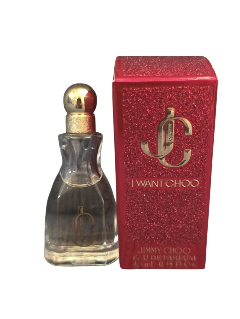 Jimmy Choo Red Glitter I Want Choo Miniature Perfume